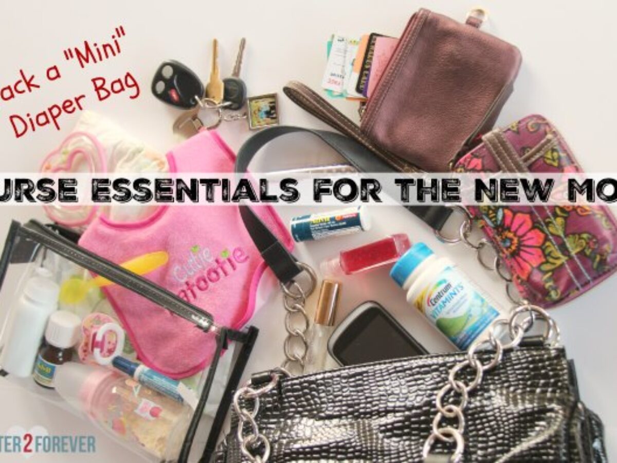 Mini Diaper Bag and Purse Essentials for New Mom - Foster2Forever